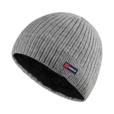 Imagem de Gorro Unissex De Veludo Tricotado Quente E Grosso Com Proteção Para as