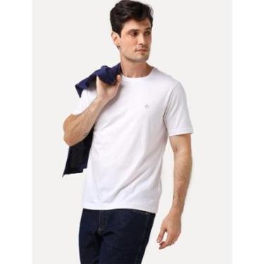 Imagem de Camiseta Dudalina Masculina Regular Essential Icon Branca-Masculino