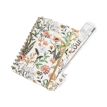 Imagem de Caderno Espiral A5 Feminino Com Capa Dura, Pautado Para Faculdade, 80 