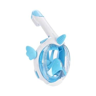 Imagem de Máscara De Snorkel Infantil Unicórnio Antiembaçante À Prova d'Água Com