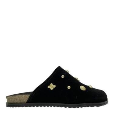 Imagem de Mule Moleca Feminino Apliques Metalizados Moderno Conforto-Masculino