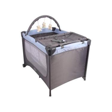 Imagem de Berço Portátil Desmontável Baby Style Joly com Mosquiteiro Azul, Azul