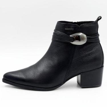 Imagem de Bota Bottero Cano Curto Salto Médio Feminina-Feminino
