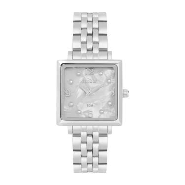 Imagem de Relógio Condor Feminino Ref: Co2035nuo/4k Casual Retangular Prateado