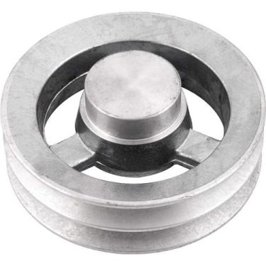 Imagem de Polia de Alumínio 2 Canais, Perfil B, 150 mm, sem Furo Vonder