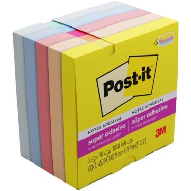 Imagem de Bloco De Recado Post-it 76x76mm Alegria 90fls. - 3m