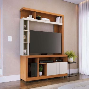 Imagem de Estante Elba para Sala de TV até 50 Polegadas Freijó Off White Colibri