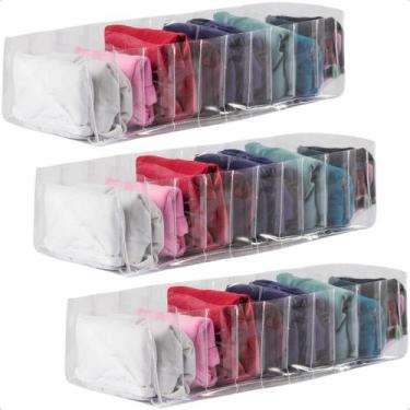 Imagem de Kit 3 Colmeias Organizadoras 11 Nichos Camisetas Regatas infantil Shor