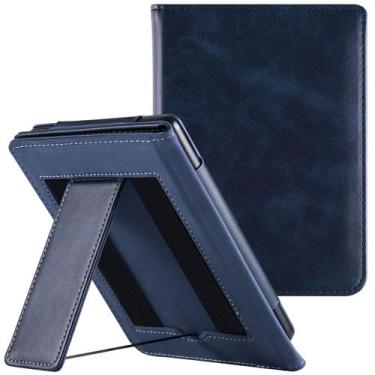 Imagem de Capa Stand LaoShuSheng para Kobo Clara 6" Couro PU Azul