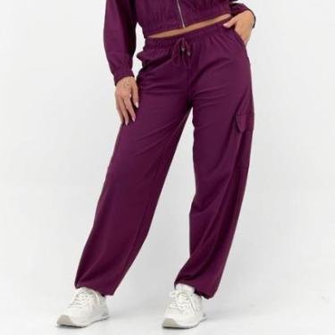 Imagem de Calça Rosa Bella Reta Cargo Microfibra Feminina-Feminino