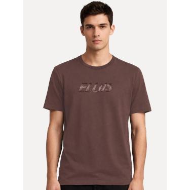Imagem de Camiseta Ellus Cotton Fine Dots Classic Marrom-Masculino
