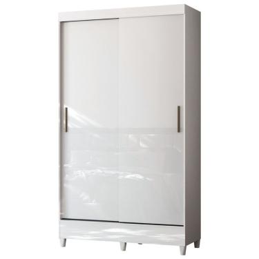 Imagem de Guarda Roupas Solteiro 2 Portas De Correr 2 Gavetas Gaia Branco