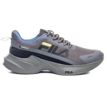 Imagem de Tênis Fila Progress Lite Masculino, 39, Cinza, Preto