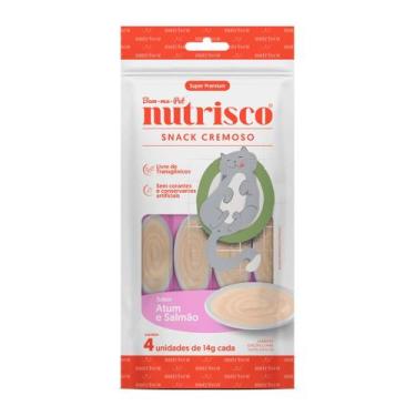 Imagem de Petisco Gatos Snack Cremoso Nutrisco Atum E Salmão 56g
