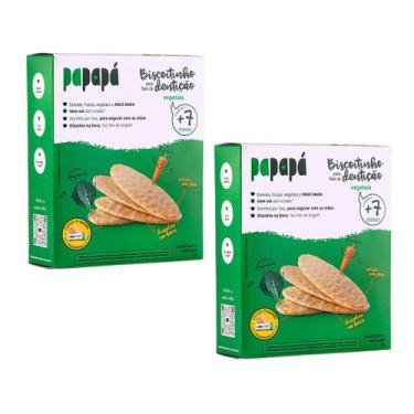 Imagem de Kit 2 Biscoitinho para Fase da Dentição Papapá Vegetais 36g