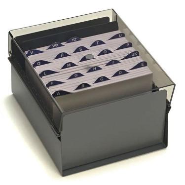 Imagem de Fichário De Mesa Para Fichas Padronizadas 6''x9'' Fumê Com índice A-Z - Acrimet