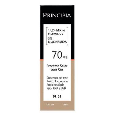 Imagem de Protetor Solar Facial Principia Fps70 Cor 3.0 PS-05 30ml