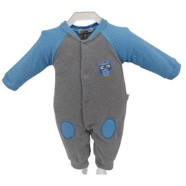 Imagem de Macacão Soft Inverno Luxo Bebê Menino Pettenati Zafielo 561, Mescla, G