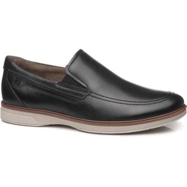 Imagem de Sapato Casual em Couro Pegada 126703 Masculino, Preto, 41