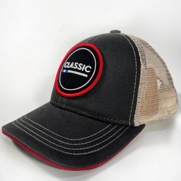 Imagem de Boné Country Preto Bordado Relevo Telinha Snapback Classic, UNICO