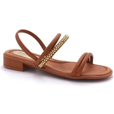Imagem de Sandalia Feminina Piccadilly 590068, Ocre, 40