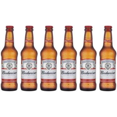 Imagem de Cerveja Budweiser Pack American Standard Lager - 6 Unidades 330ml