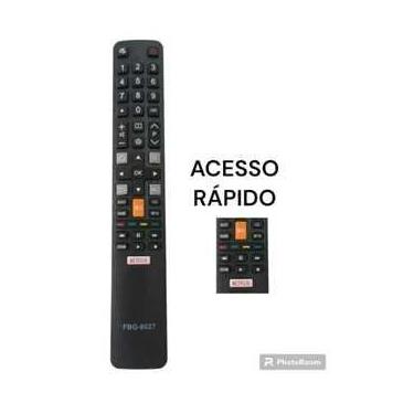 Imagem de Controle Remoto Compativel Led Tv Tcl Smart 50P6US 55P6US 65P6US FBG-8