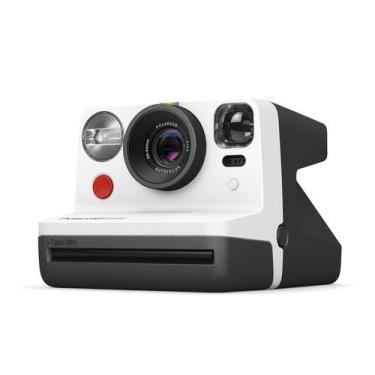 Imagem de Câmera Polaroid Now de 2ª geração BRANCA PRETA com temporizador de fla
