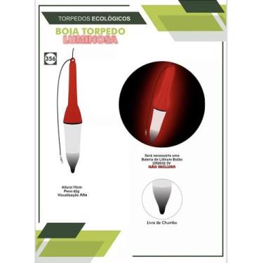 Imagem de BOIA JR PESCA TORPEDO - LUMINOSA ECOLÓGICA 45g 356