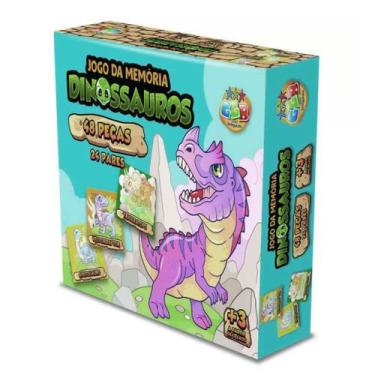 Imagem de Jogo Da Memória Dinossauros 24 Pares 48 Peças - Gici Kids
