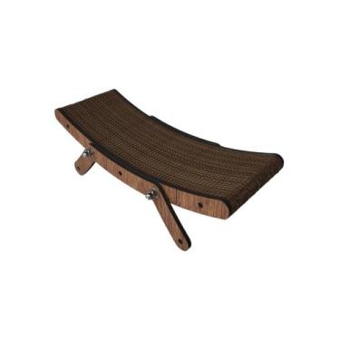 Imagem de Arranhador Gatos Papelão Cama Afiar Unhas Anti Stress mdf - Doce Art