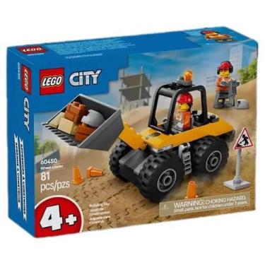 Imagem de Carregadeira de rodas de construcao amarela - Lego