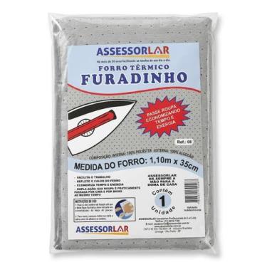 Imagem de Forro Térmico Furadinho 1,10 x 35 para Tábua De Passar Roupa - Assesol