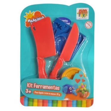 Imagem de Massinha Mania Kit Ferramentas Cartela Dm Toys, Modelo 02