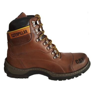 Bota caterpillar couro botina marrom adventure em Promoção na Americanas