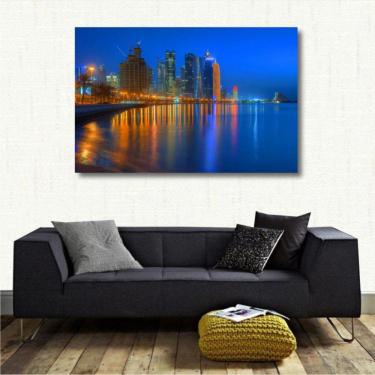 Imagem de Quadro Decorativo Cidade de Doha Catar - Tela em Tecido