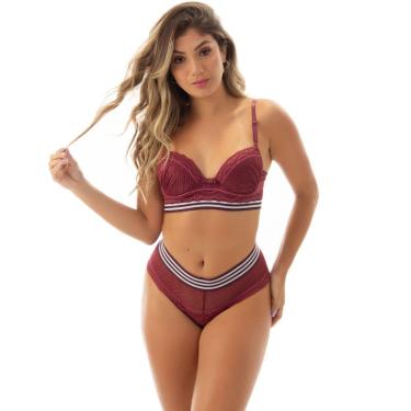 Imagem de Lingerie de Renda com Cós Elástico e Lateral Larga | 7045