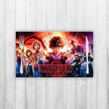 Imagem de Jogo Americano 2 Un Retangular Neoprene Serie Stranger Things - Criati