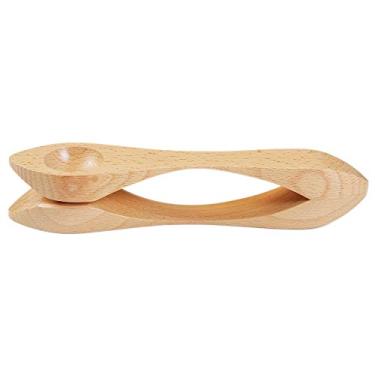 Imagem de Instrumento de Percussão Folk com Colheres Musicais, Som de Madeira Natural