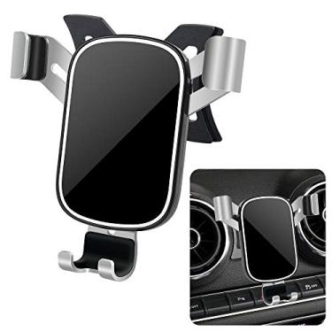 Imagem de LUNQIN Suporte de telefone de carro para Audi A3 S3 2014-2020 [telefones grandes com capa amigável] Acessórios automotivos Suporte de navegação Decoração de interiores Suporte de celular para espelho de celular