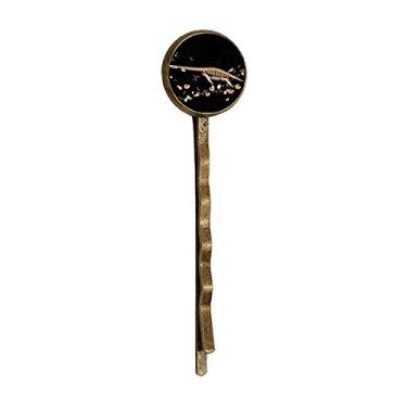 Imagem de Bobby Pin de cabelo preto miniatura dinossauro retrô metal