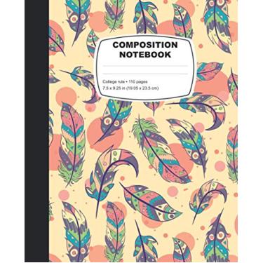 Imagem de Composition Notebook, College Rule, 110 pages: Boho Style College Ruled (School Notebooks)