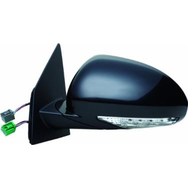 Imagem de Fit System Espelho lateral do motorista para Buick Enclave, PTM preto, com seta, manual e dobrável, energia aquecida