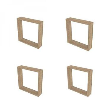 Imagem de Conjunto com 4 Nichos Vidame Bramov Móveis Carvalho Mel