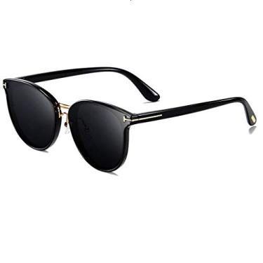 Imagem de Óculos de Sol Feminino Design de Gatinho Banned 1976 com Proteção Uv400 Polarizados (C1)
