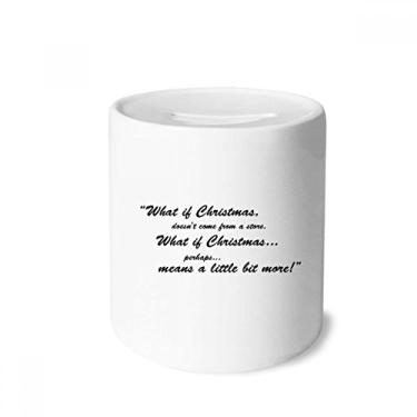 Imagem de DIYthinker Caixa de moedas de cerâmica de Natal Not Come from A Stares para presente de cofrinho