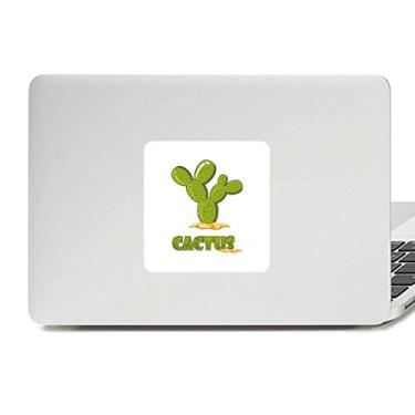 Imagem de Adesivo de vinil verde para laptop com suculentas de planta cacto, decoração de PC