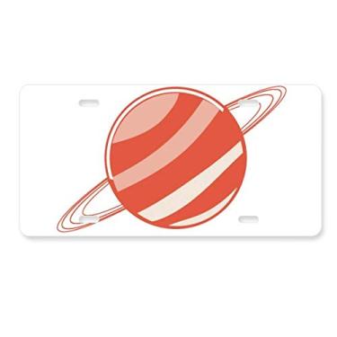 Imagem de DIYthinker Placa de licença do monstro alienígena Saturno decoração de aço inoxidável para automóveis