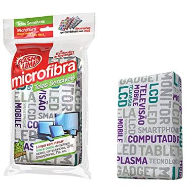 Imagem de Esponja Microfibra para limpar Telas Sensíveis, (Celulares, Tvs, notebooks) sem riscar, EOF-T, Flash Limp