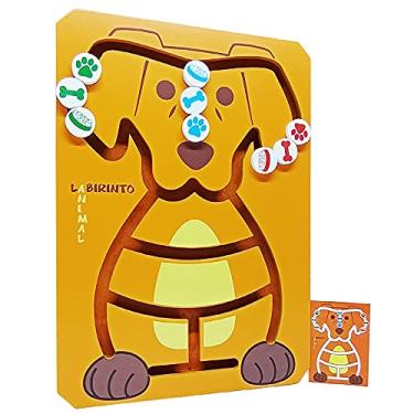 Imagem de Brinquedo Educativo Pedagógico Labirinto Animal Carimbras